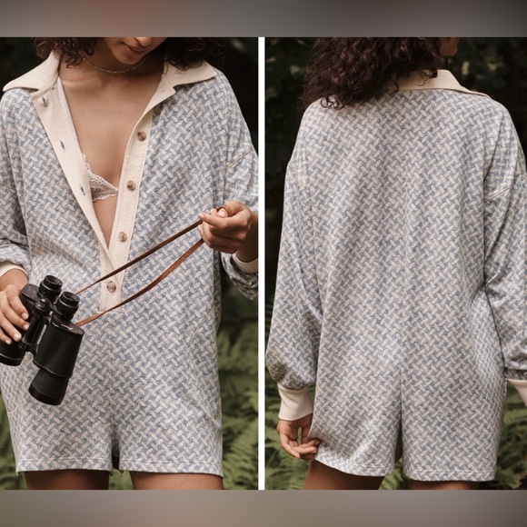 Anthropologie Pants - Anthropologie Waffle Cocoon Romper, Size XL